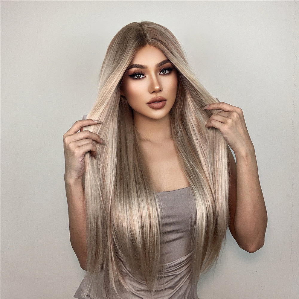 Phoebe Long Straight Lace Wig — Blonde
