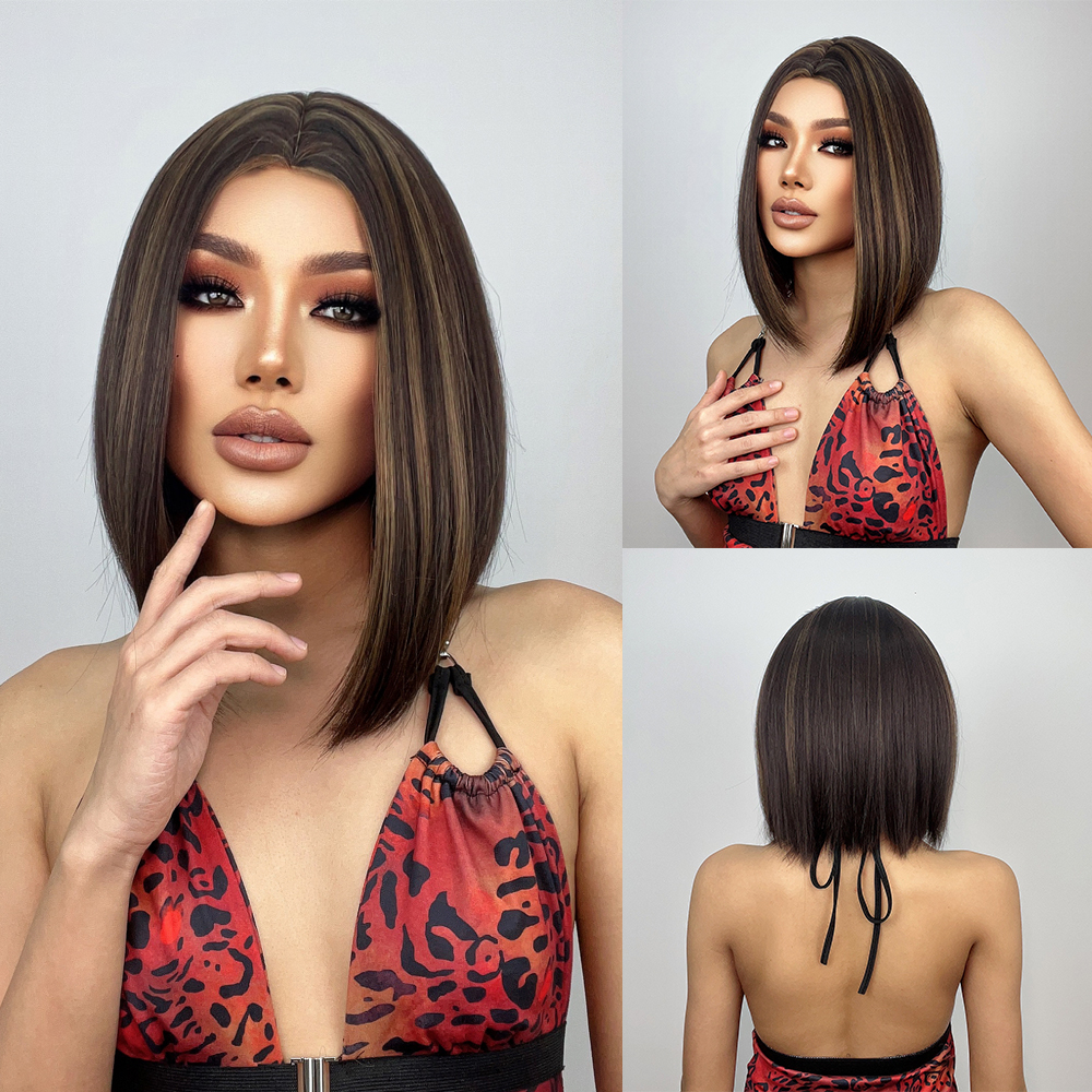 Caroline Medium Straight Wig — Brown