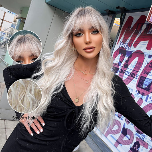 Zoe Long Wavy Wig — Blonde
