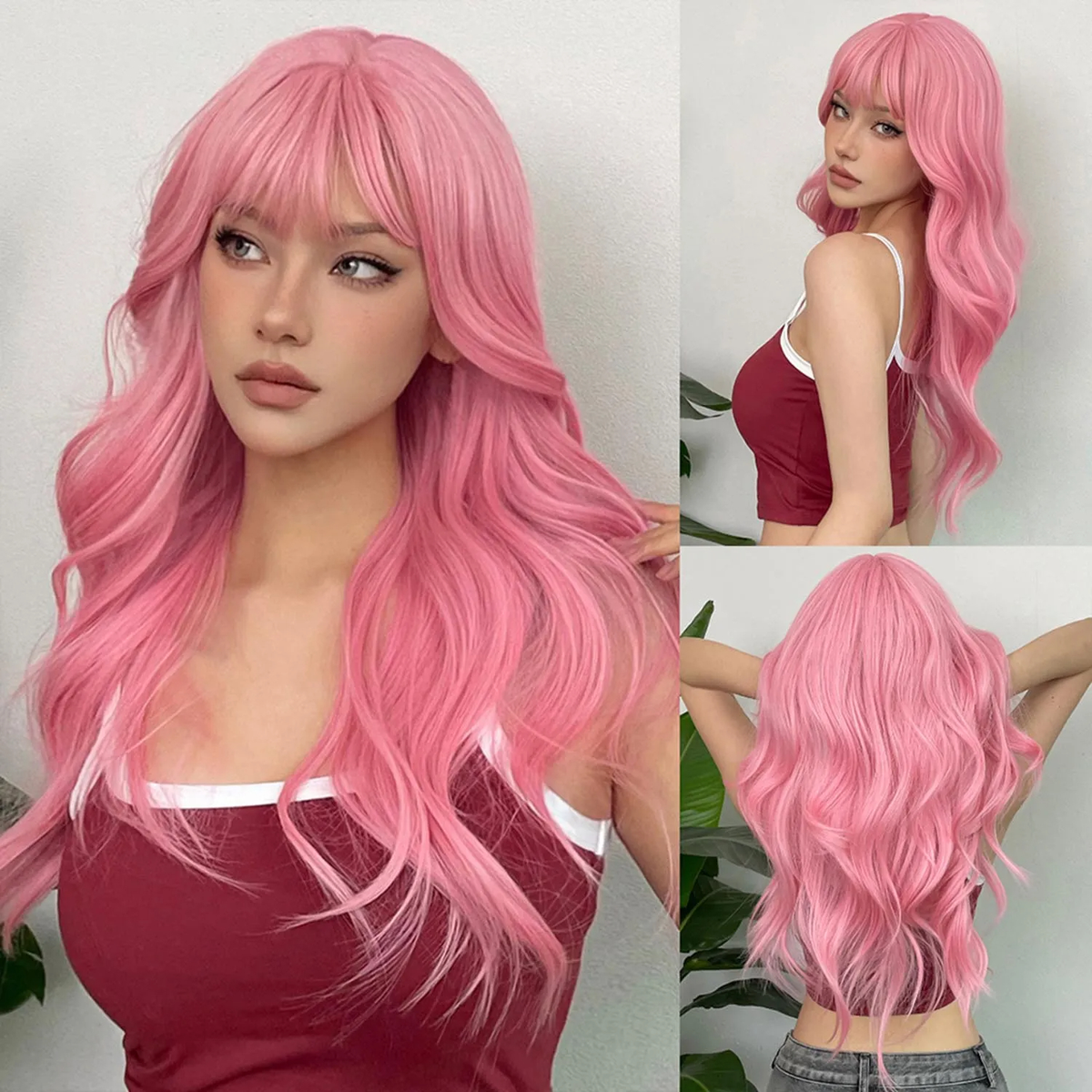 Rosemary Long Wavy Wig — Colored