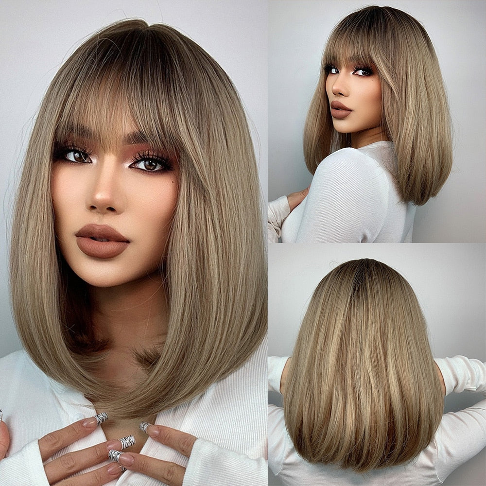 Charlotte Medium Straight Wig — Brown