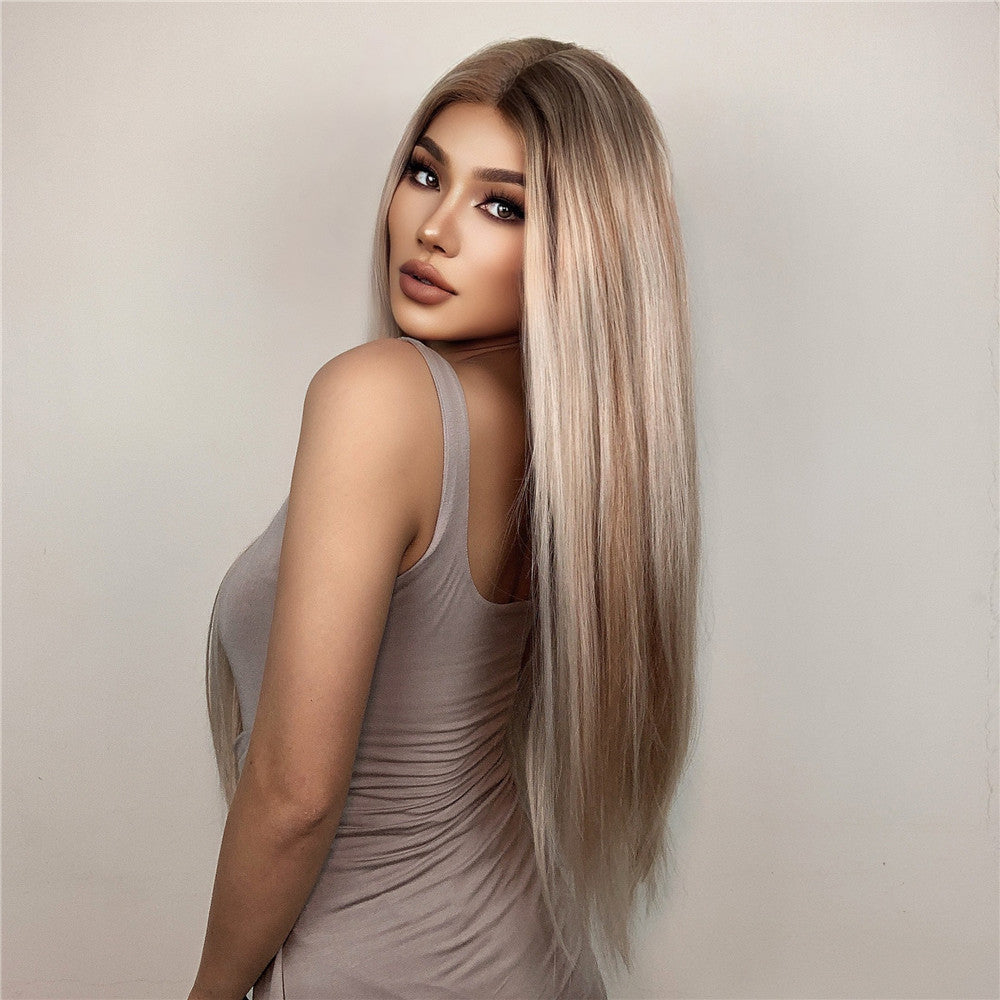 Phoebe Long Straight Lace Wig — Blonde