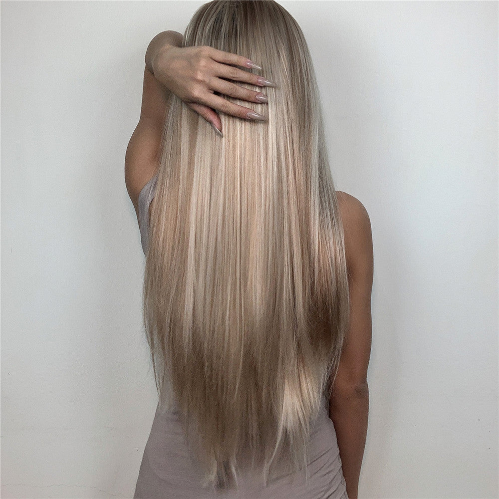 Phoebe Long Straight Lace Wig — Blonde