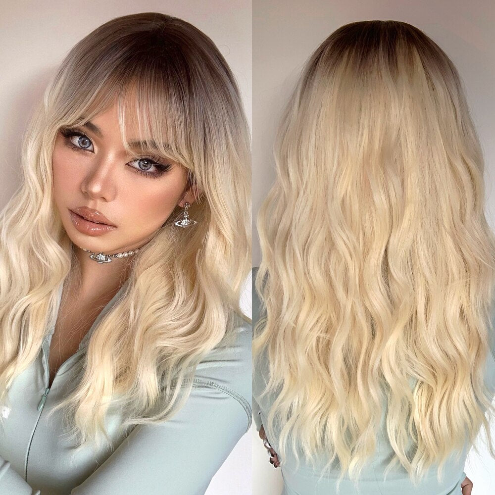 Lily Long Wavy Wig — Blonde
