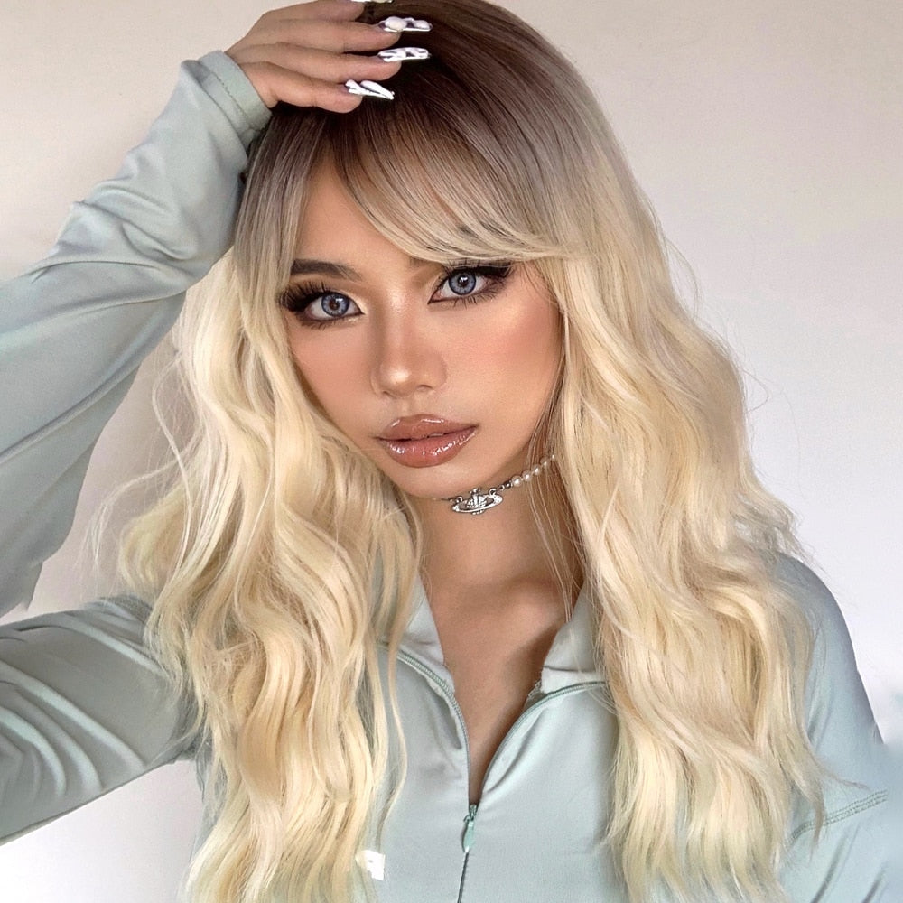 Lily Long Wavy Wig — Blonde