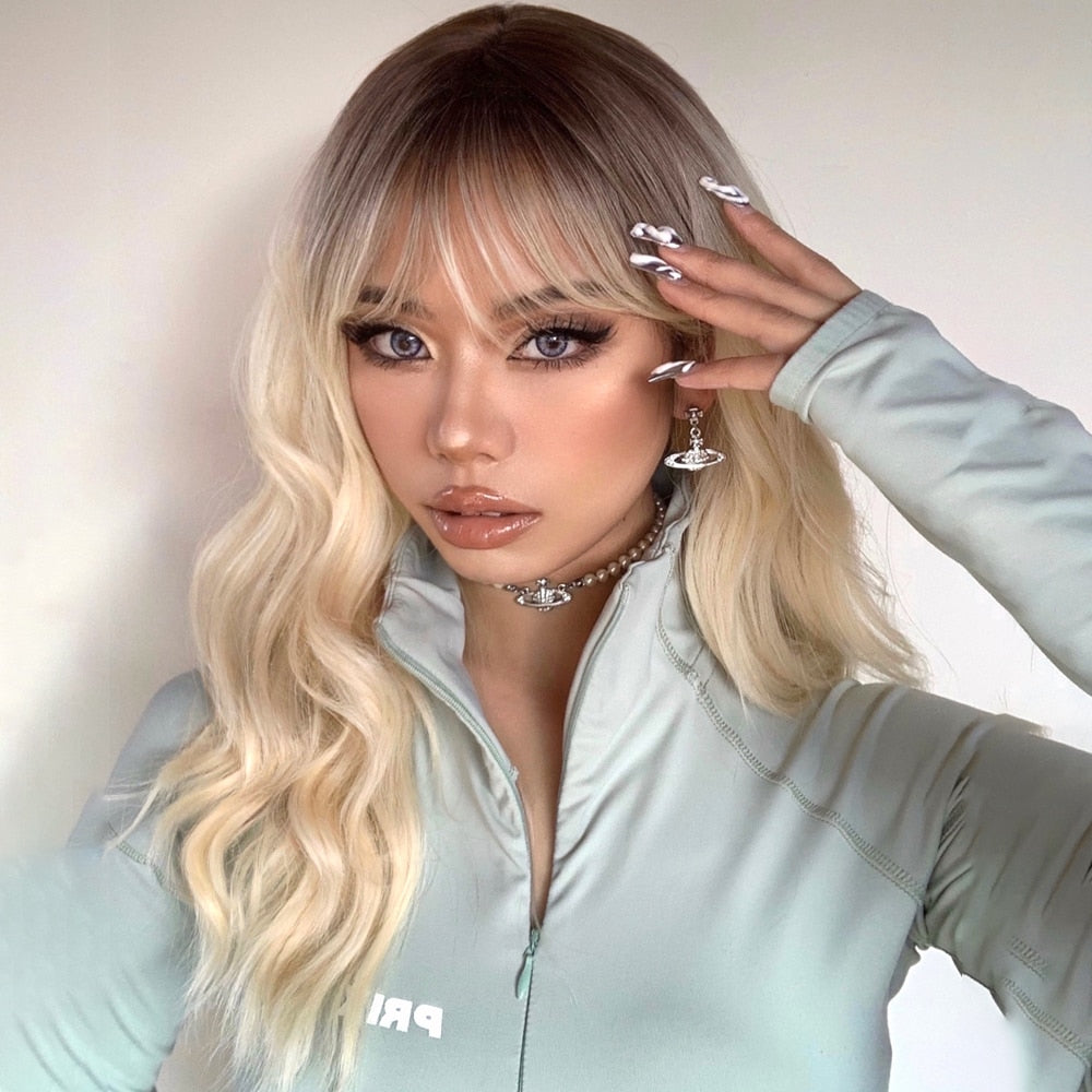 Lily Long Wavy Wig — Blonde