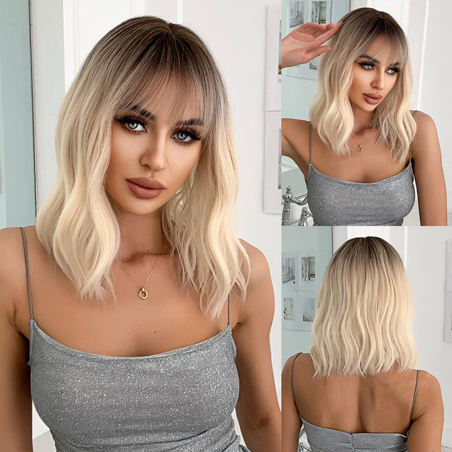 Emily Medium Wavy Wig — Blonde