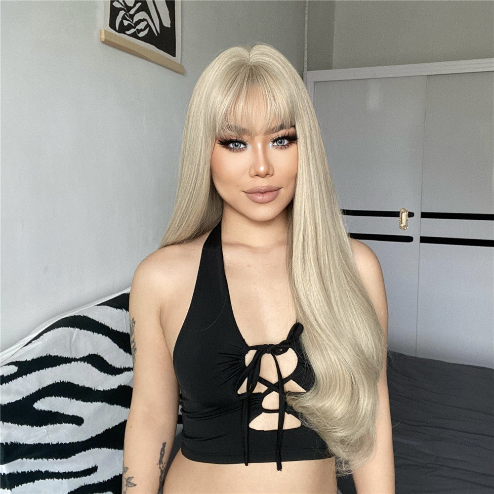 Isla Long Straight Wig — Blonde