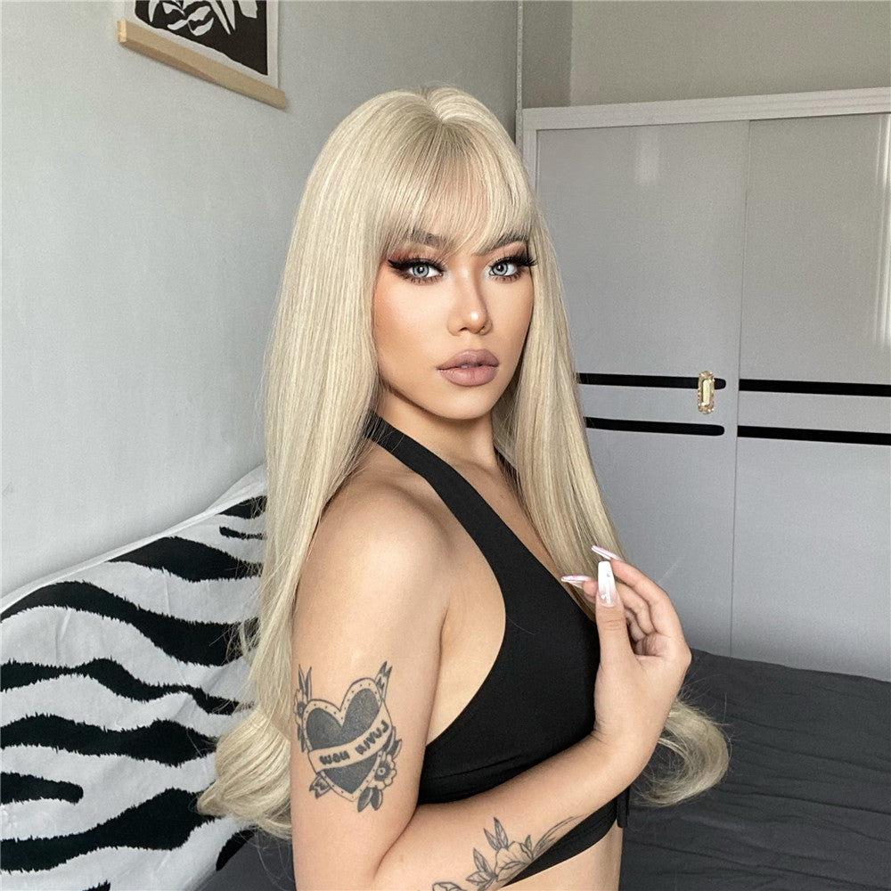 Isla Long Straight Wig — Blonde