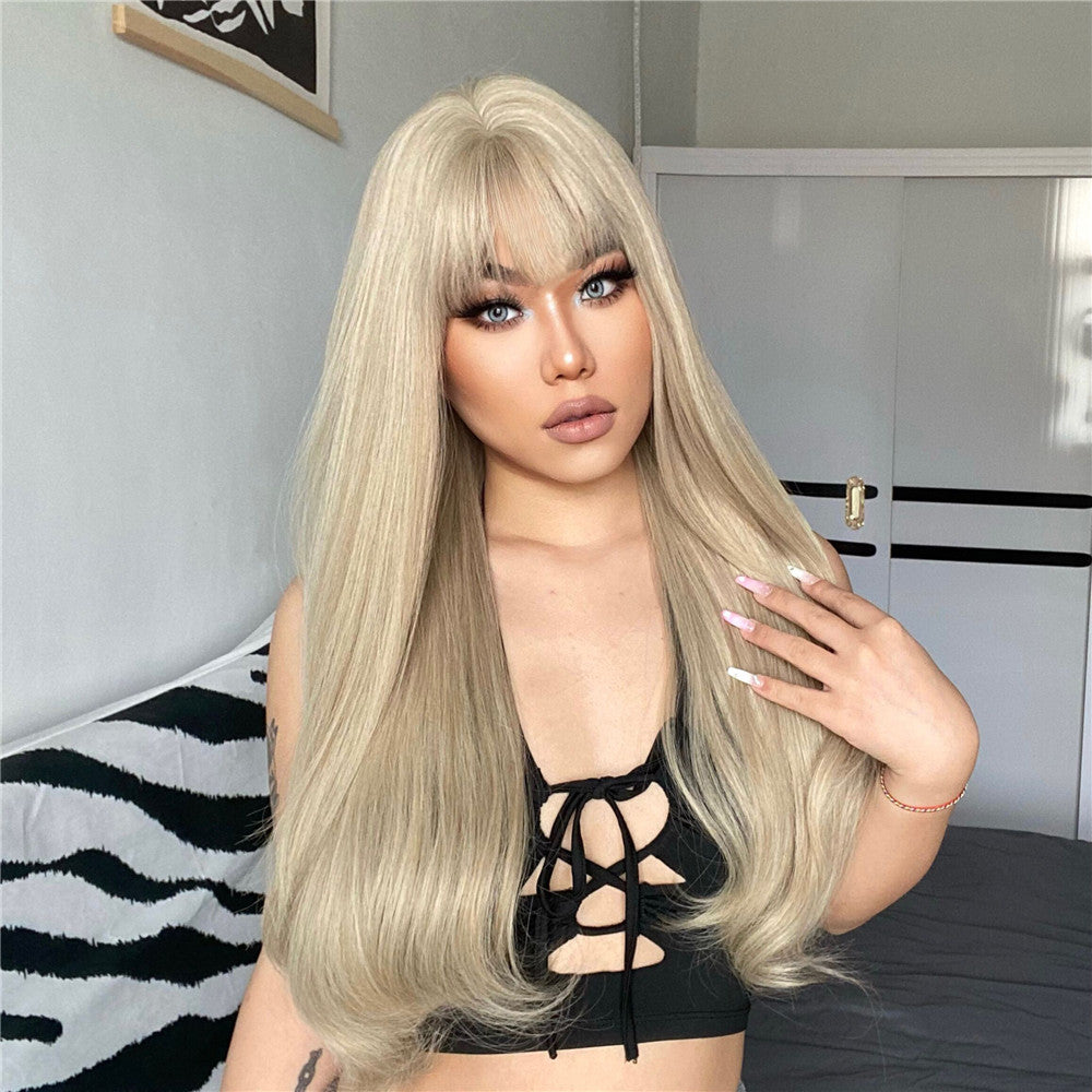 Isla Long Straight Wig — Blonde