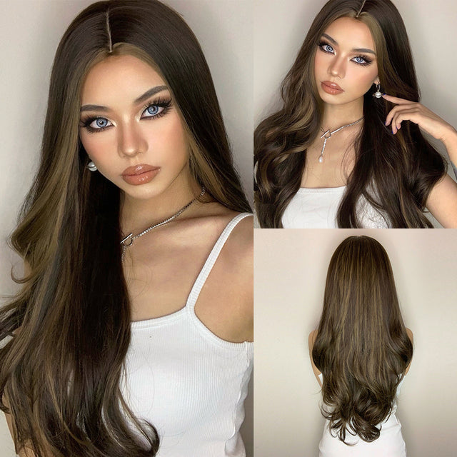 Hannah Long Straight Wig — Brown