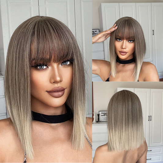 Savannah Medium Straight Wig — Brown-Blonde