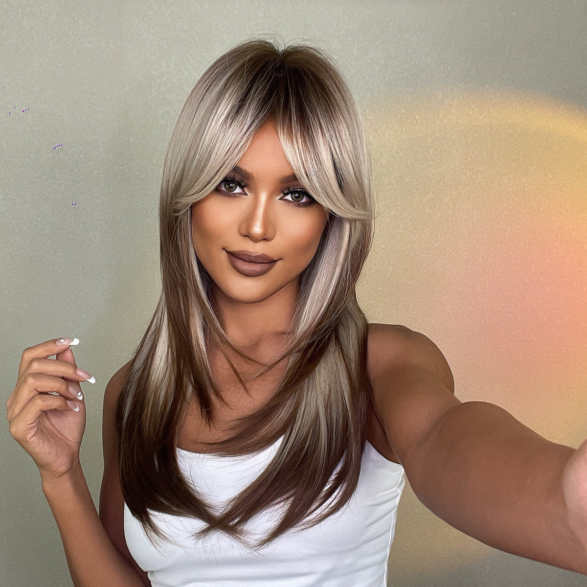 Abigail Long Straight Wig — Blonde