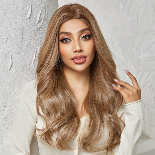 Alana Long Wavy Lace Wig — Brown