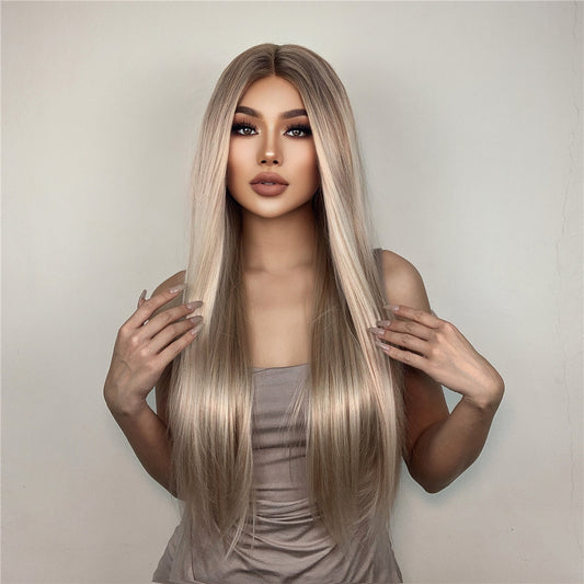 Phoebe Long Straight Lace Wig — Blonde