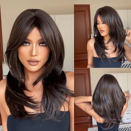 Evelyn Long Straight Wig — Black