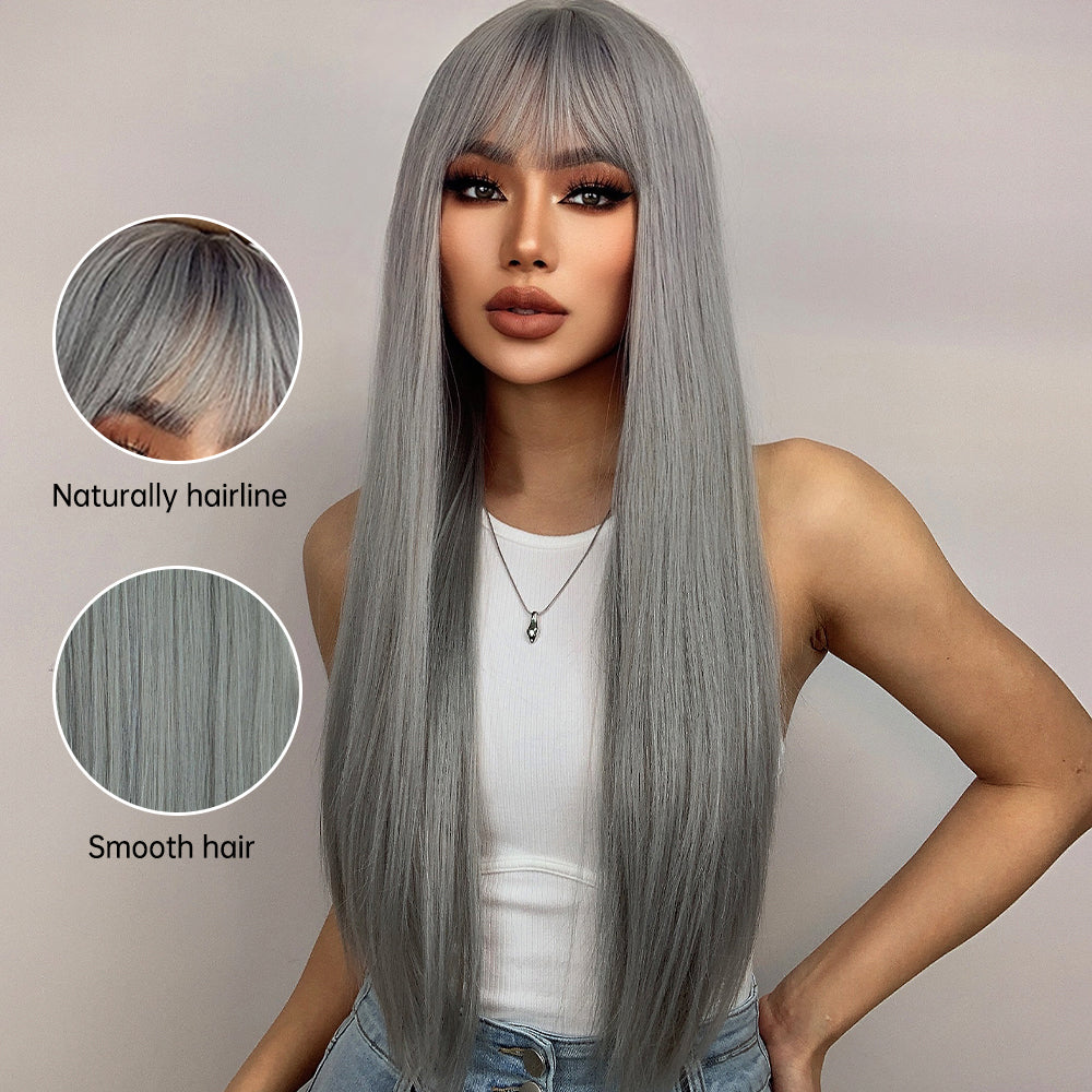 Natalia Long Straight Wig — Blonde