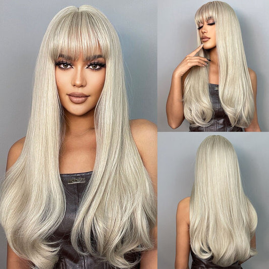 Isla Long Straight Wig — Blonde
