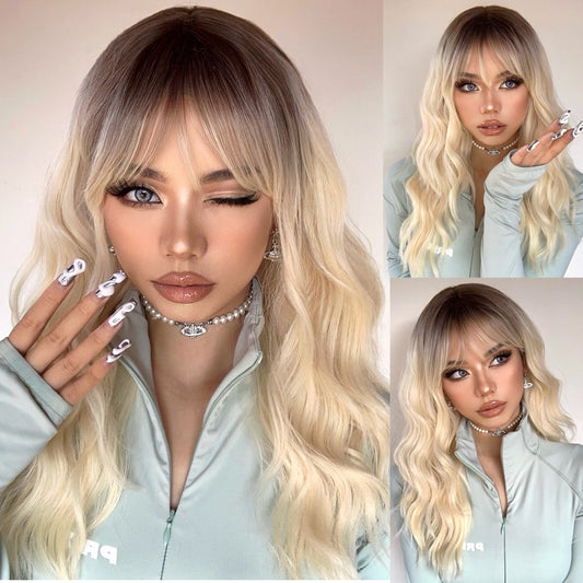 Lily Long Wavy Wig — Blonde