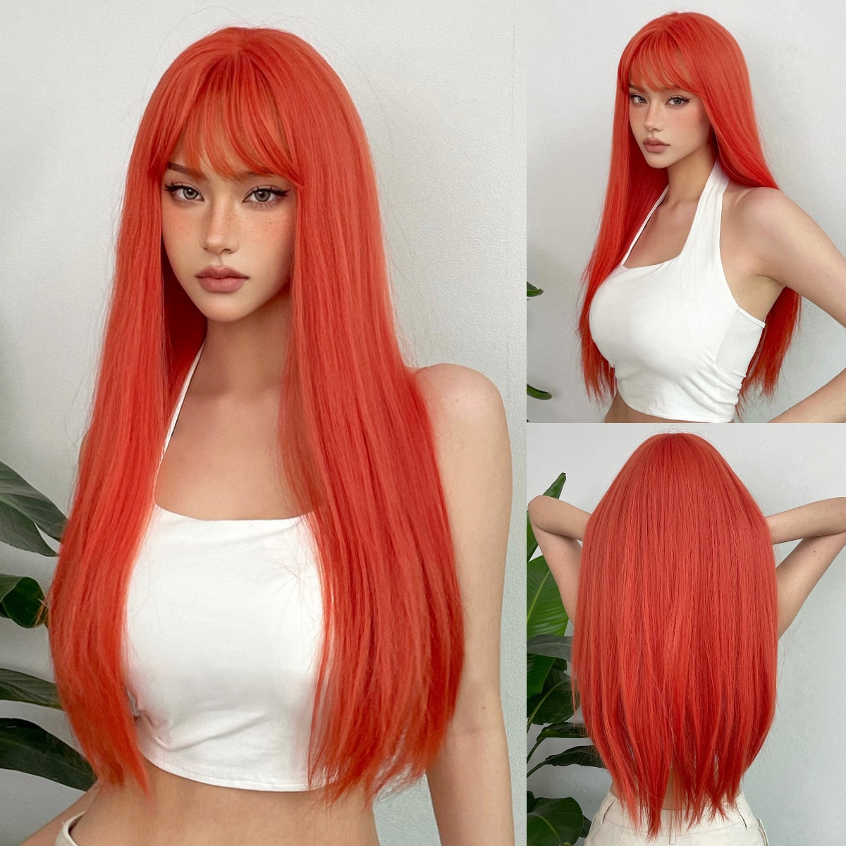 Quinn Long Straight Wig — Colored