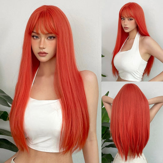 Quinn Long Straight Wig — Colored