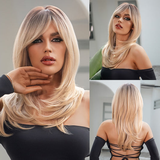 Harper Long Straight Wig — Blonde