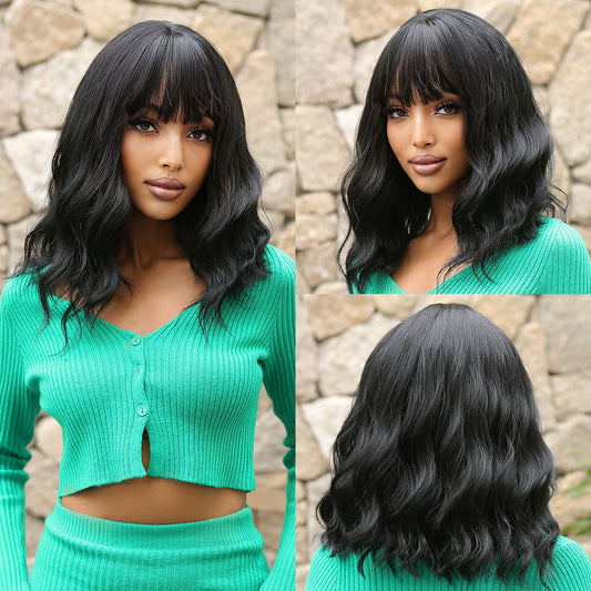 Hazel Medium Wavy Wig — Black