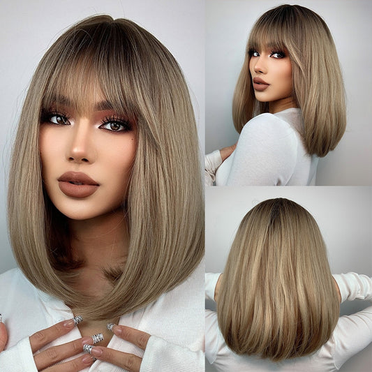 Charlotte Medium Straight Wig — Brown
