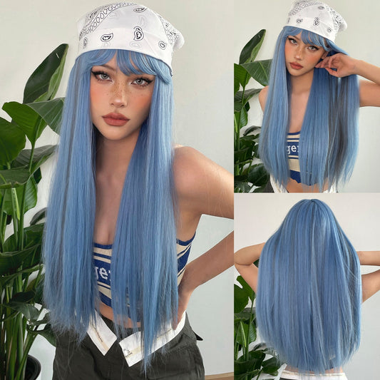 Sadie Long Straight Wig — Colored