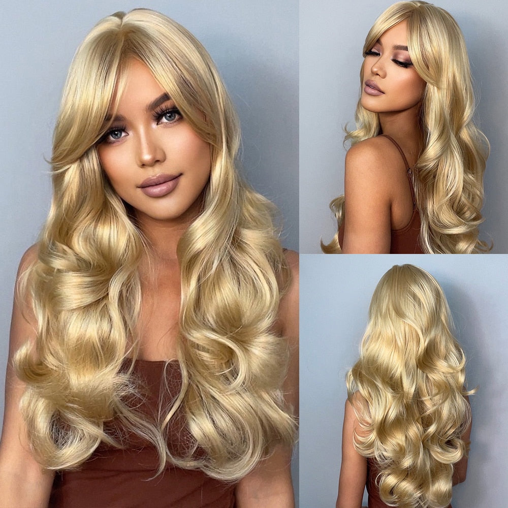 Madison Long Curly Wig — Blonde