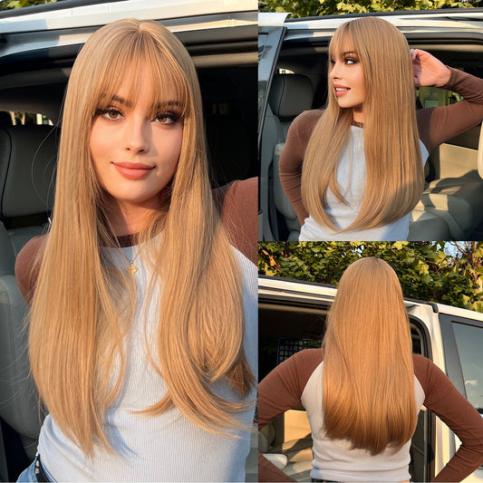 Madelyn Long Straight Wig — Blonde