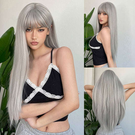 Genesis Long Straight Wig — Colored