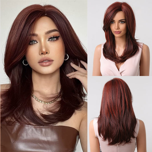 Sophia Long Straight Wig — Brown