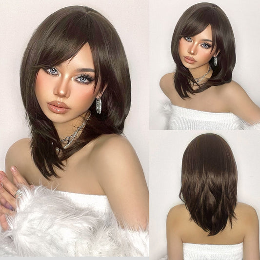 Luna Medium Straight Wig — Black