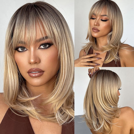 Camila Medium Straight Wig — Blonde