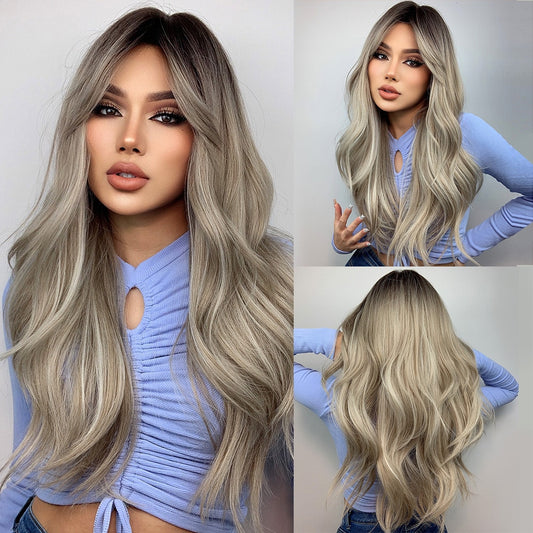 Ellie Long Wavy Wig — Blonde